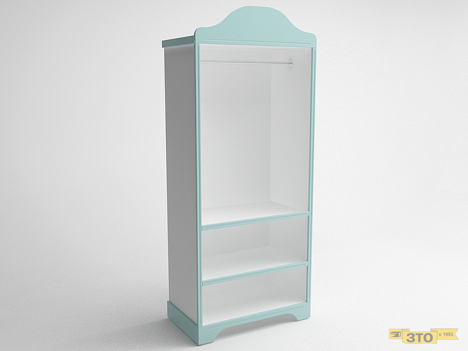 Стеллаж вешало пристенный 012 В-2150 - Торговая мебель