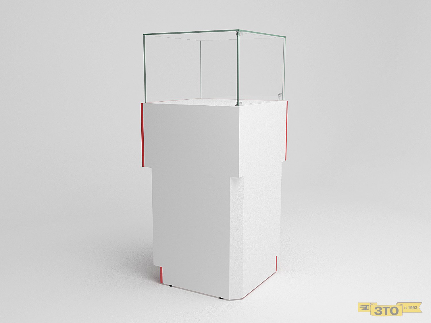 Витрина угловая 015 В-1500 - Торговая мебель