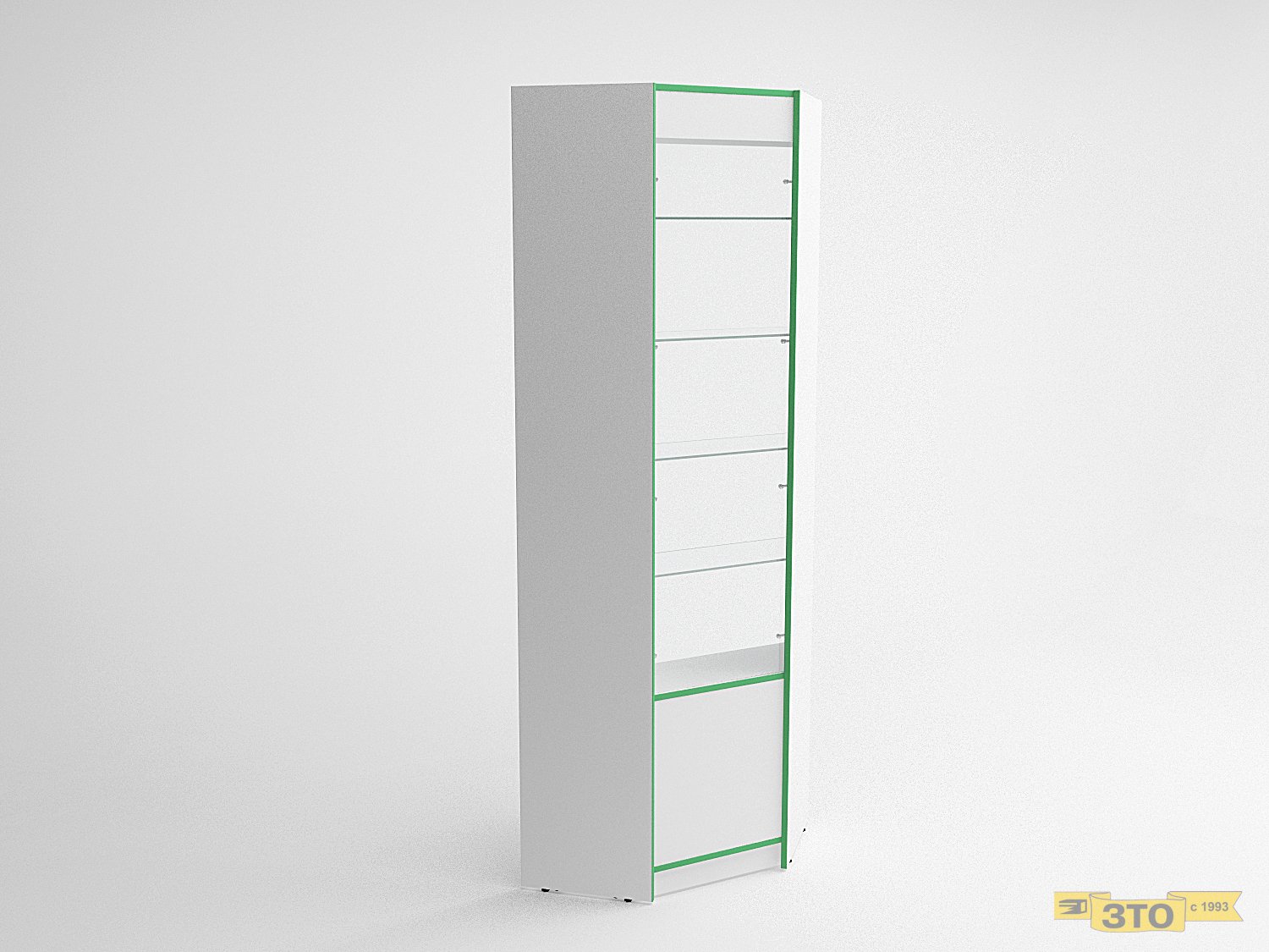 Витрина угловая внутренняя 003 В-2000 - Торговая мебель