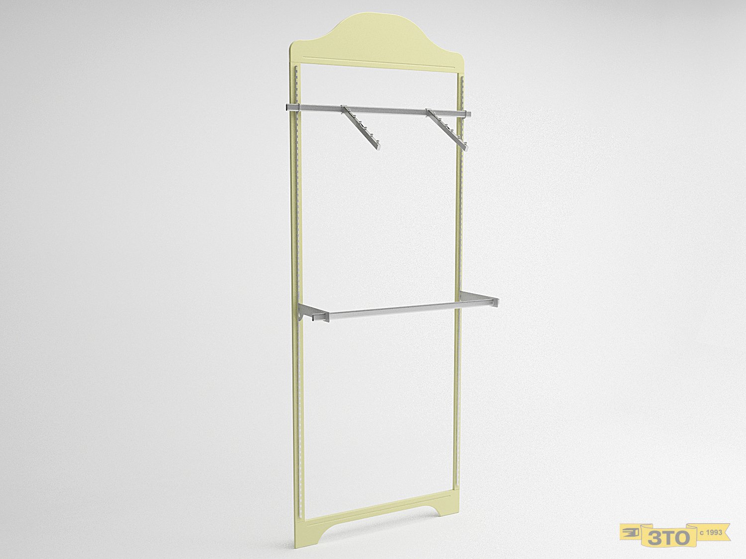 Стеллаж настенный два кронштейна и вешало  021 В-2400 - цена 8700 руб