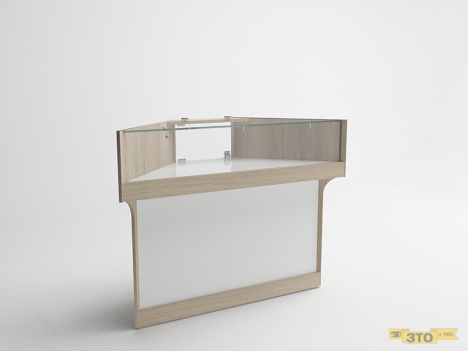 Витрина уг.внш.стекло 10 В-920 - Торговая мебель