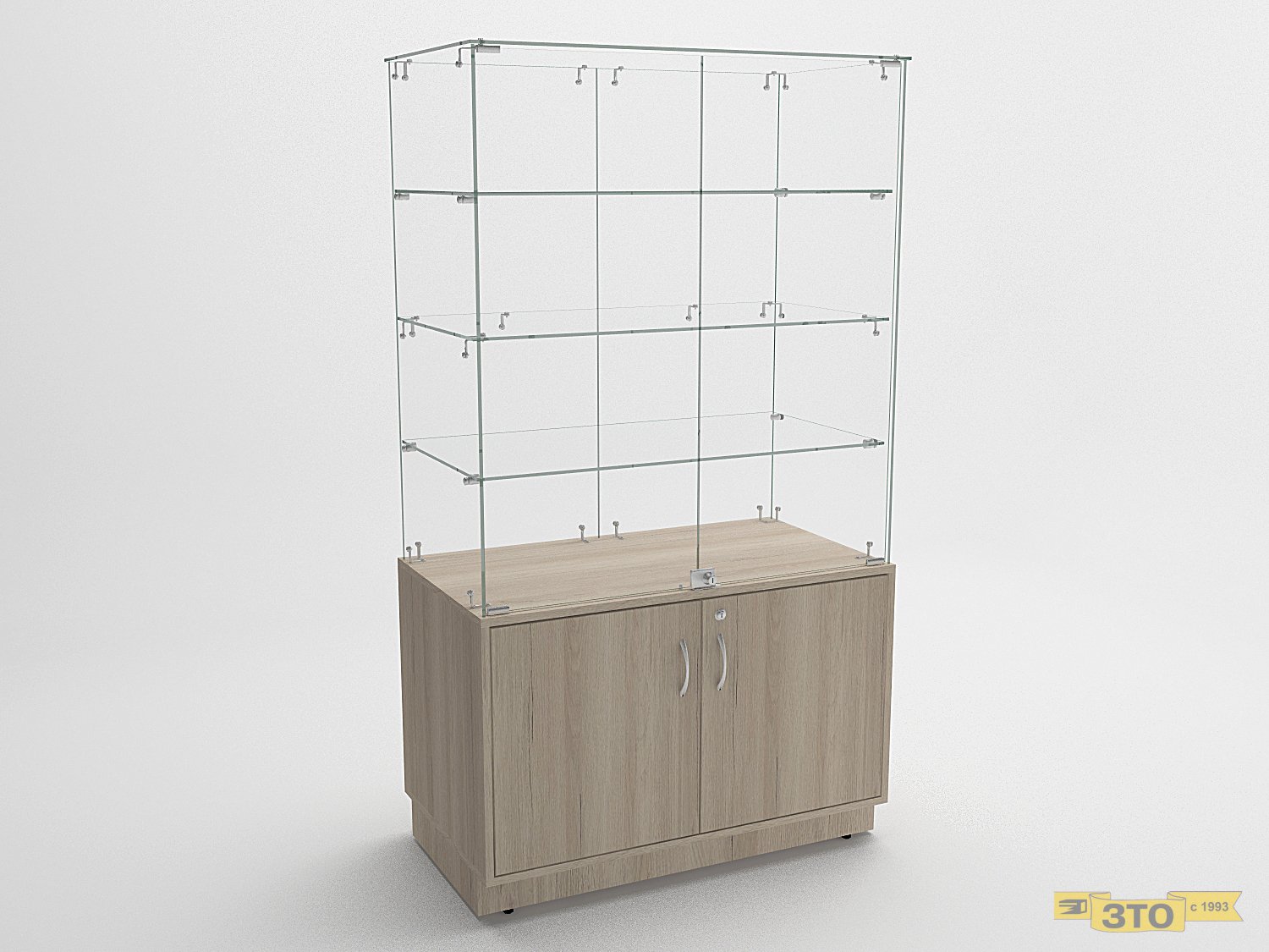 Витрина высокая средний накопитель 07. - Торговая мебель