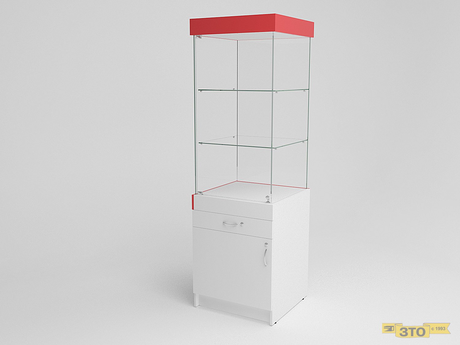 Угловая витрина 013 В-1996 - Торговая мебель