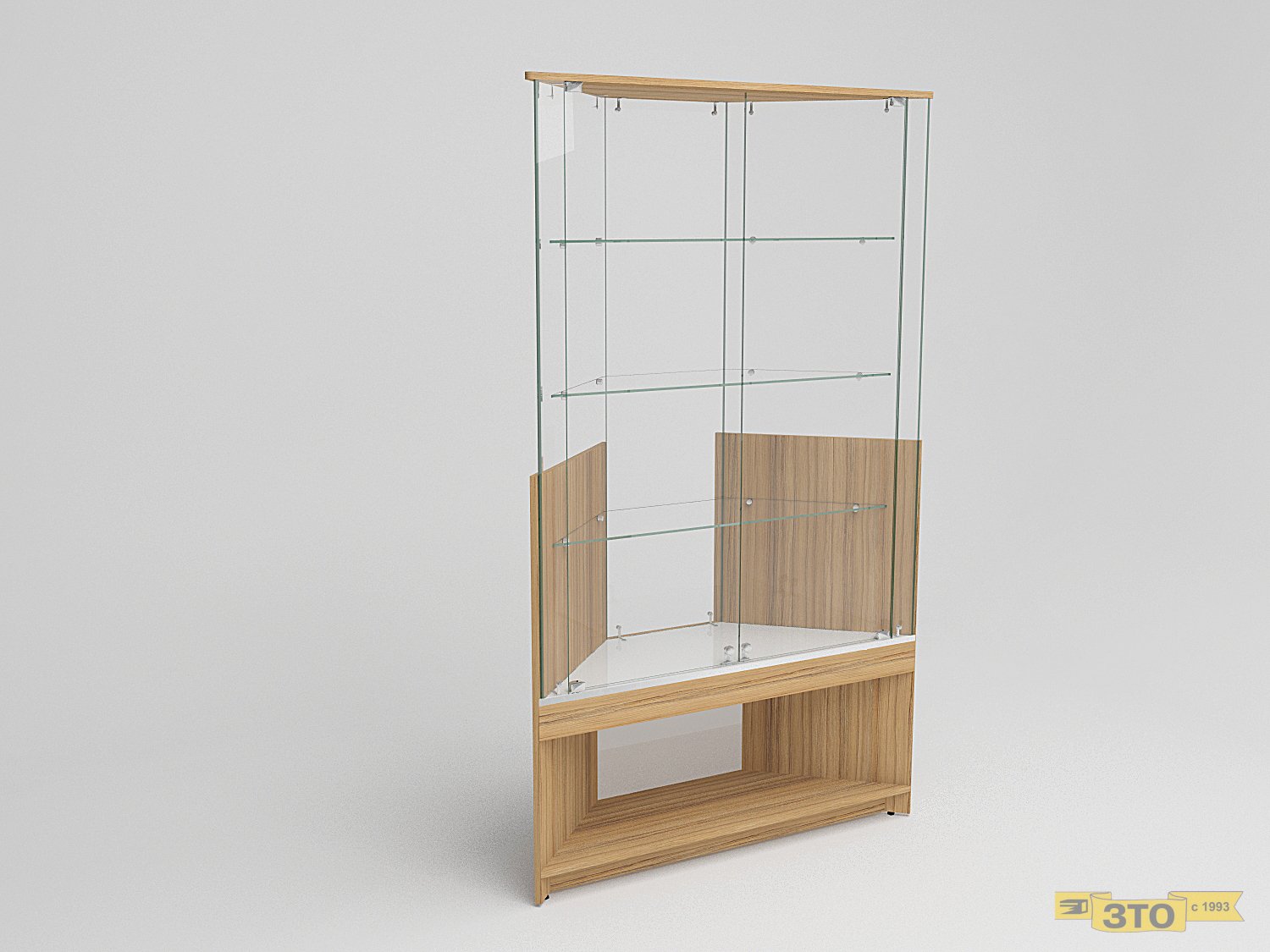 Витрина угловая 008 В-1900 - Торговая мебель