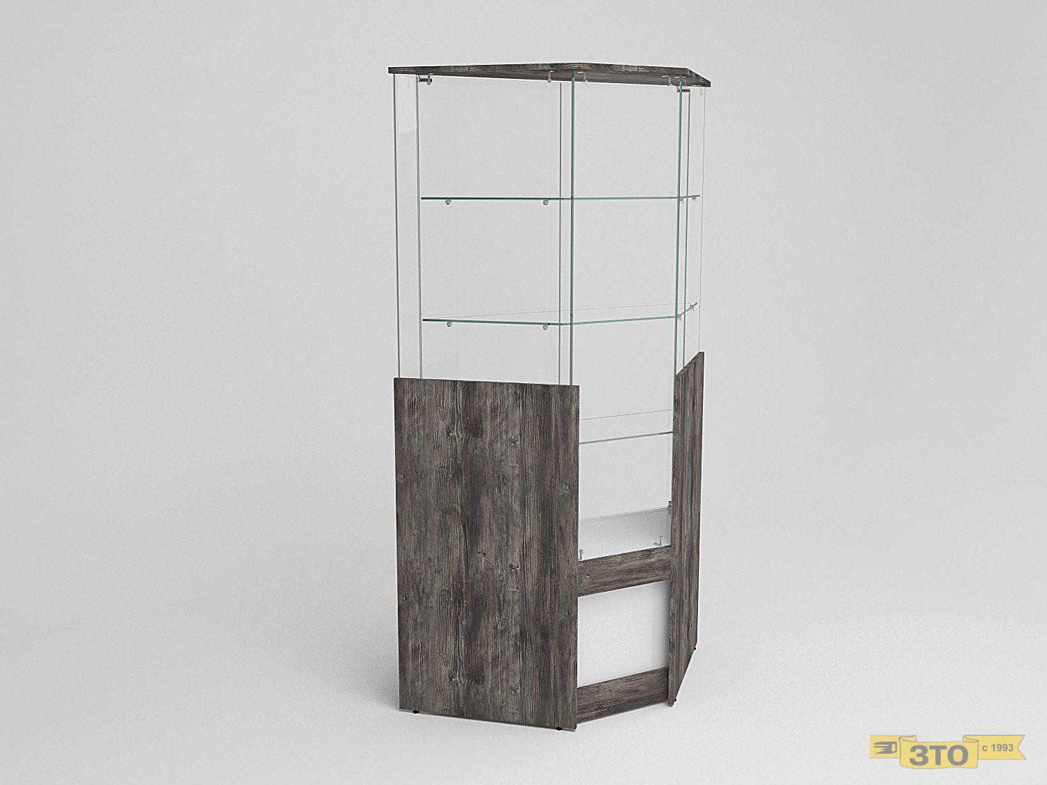 Витрина угловая 008 В-1900 - цена 8030 руб