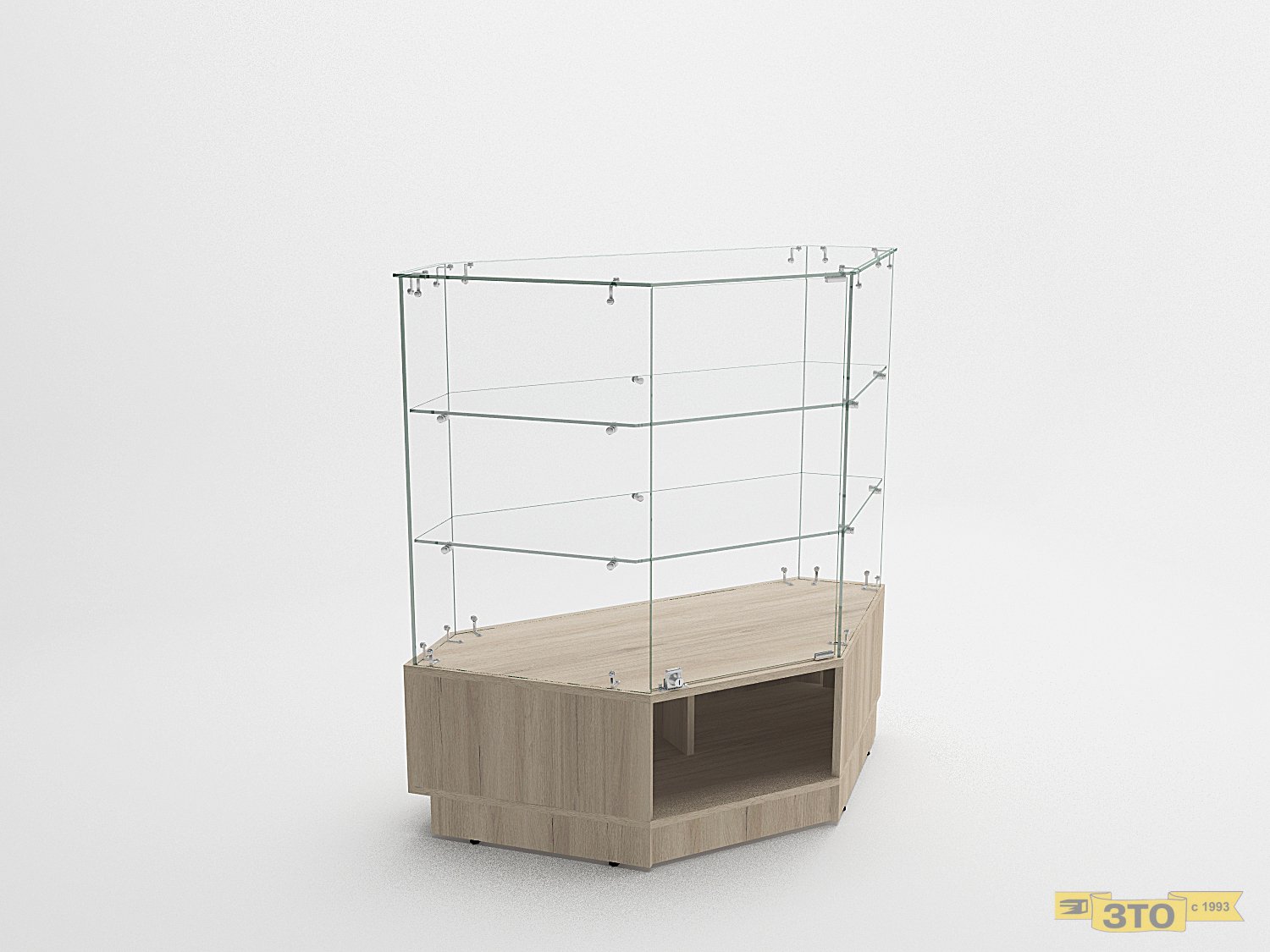 Угловая низкая витрина ГР18 - цена 7755 руб