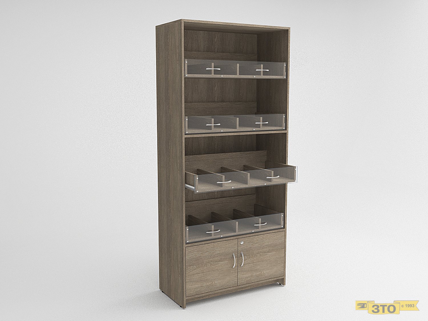 Стеллаж для носочно-чулочных товаров 022 В-2000 - Торговая мебель