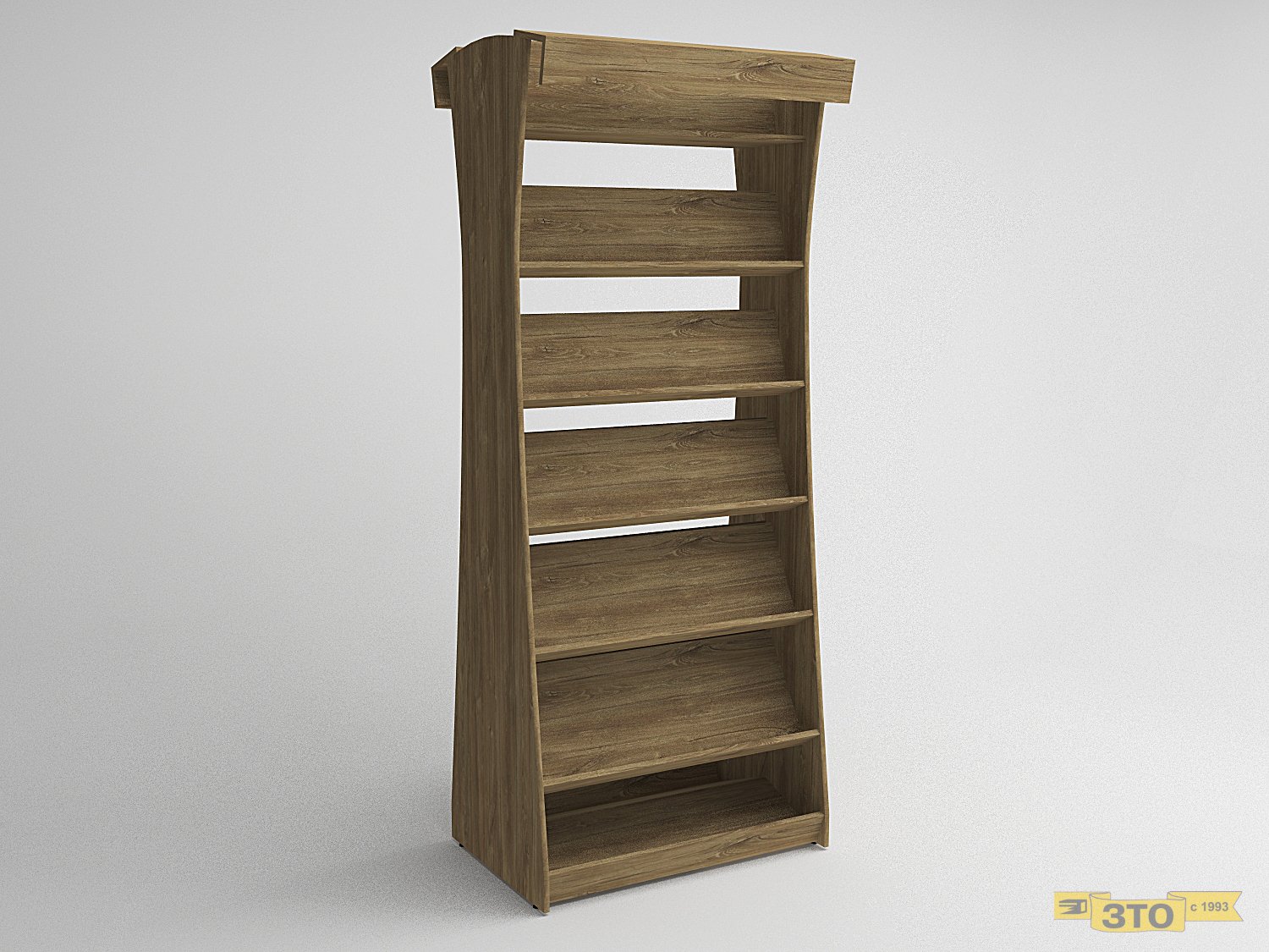 Стеллаж для книг островной 05 В-2200 - Торговая мебель