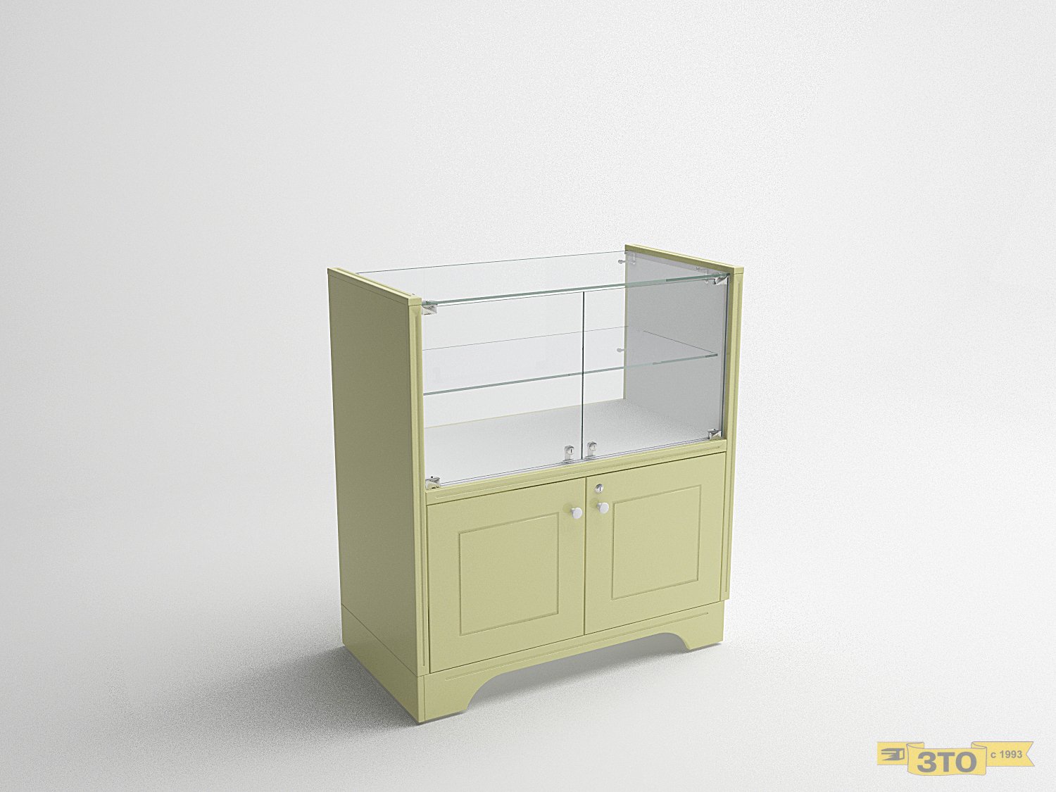 Витрина низкая с накопителем и дверками 017 В-1040 - цена 11900 руб