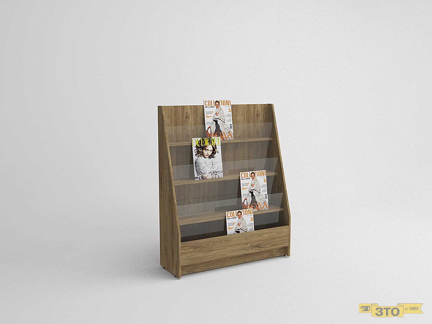 Стеллаж для журналов 012 В-1100 - Торговая мебель