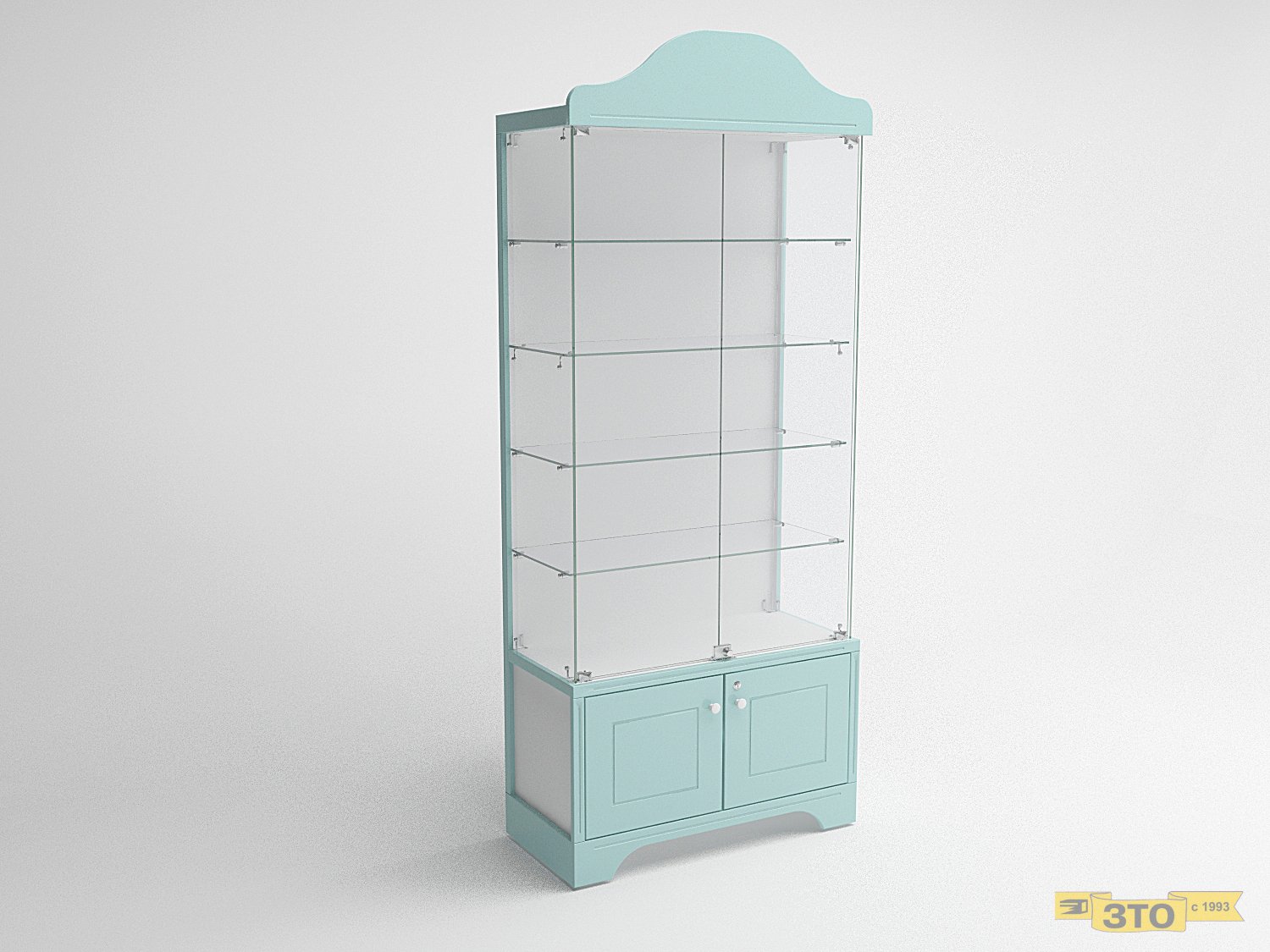 Витрина пристенная с накопителем 07 В-2150 - Торговая мебель