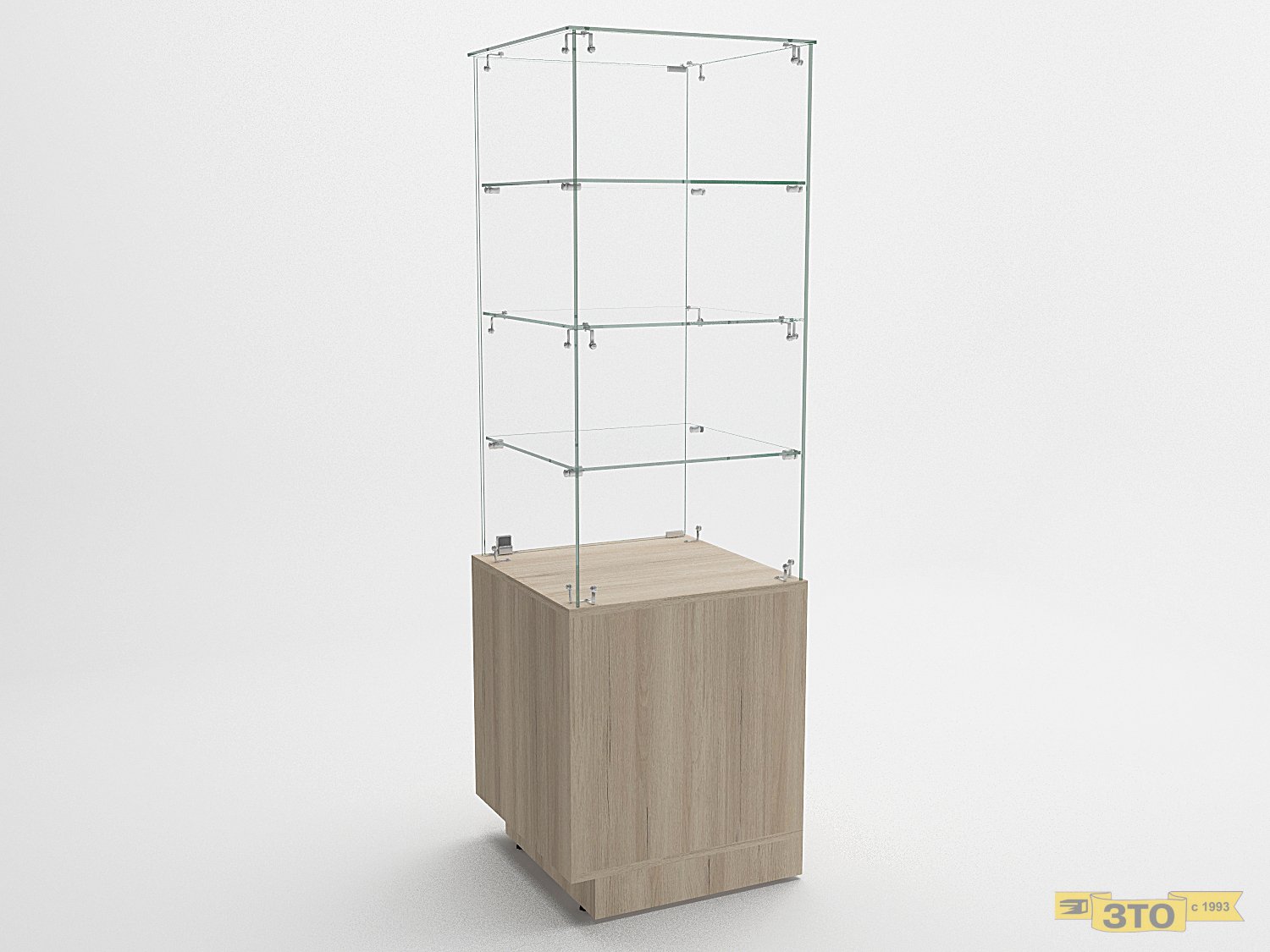 Угловая высокая витрина 15 - Торговая мебель