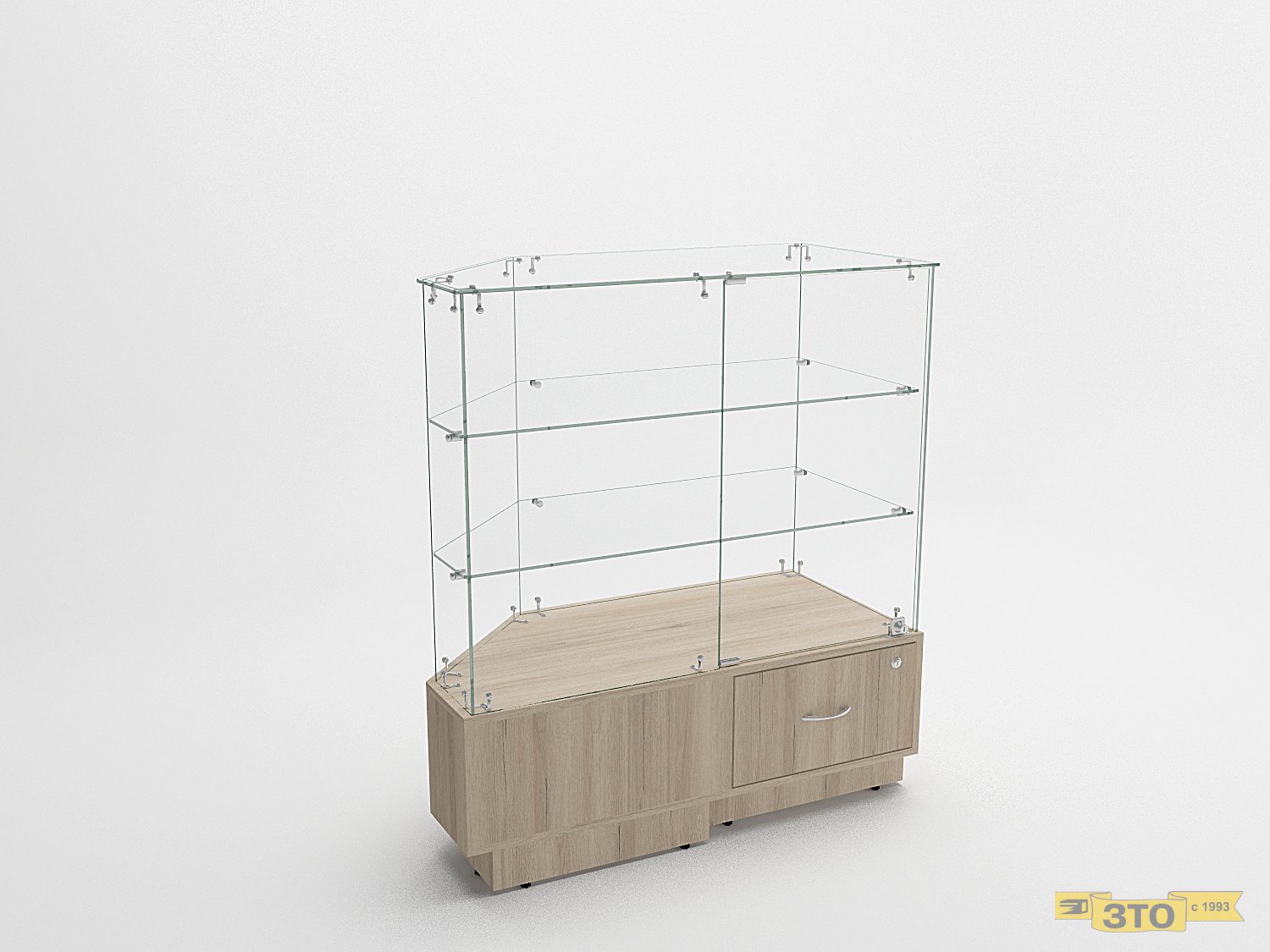 Угловая витрина 17 - Торговая мебель