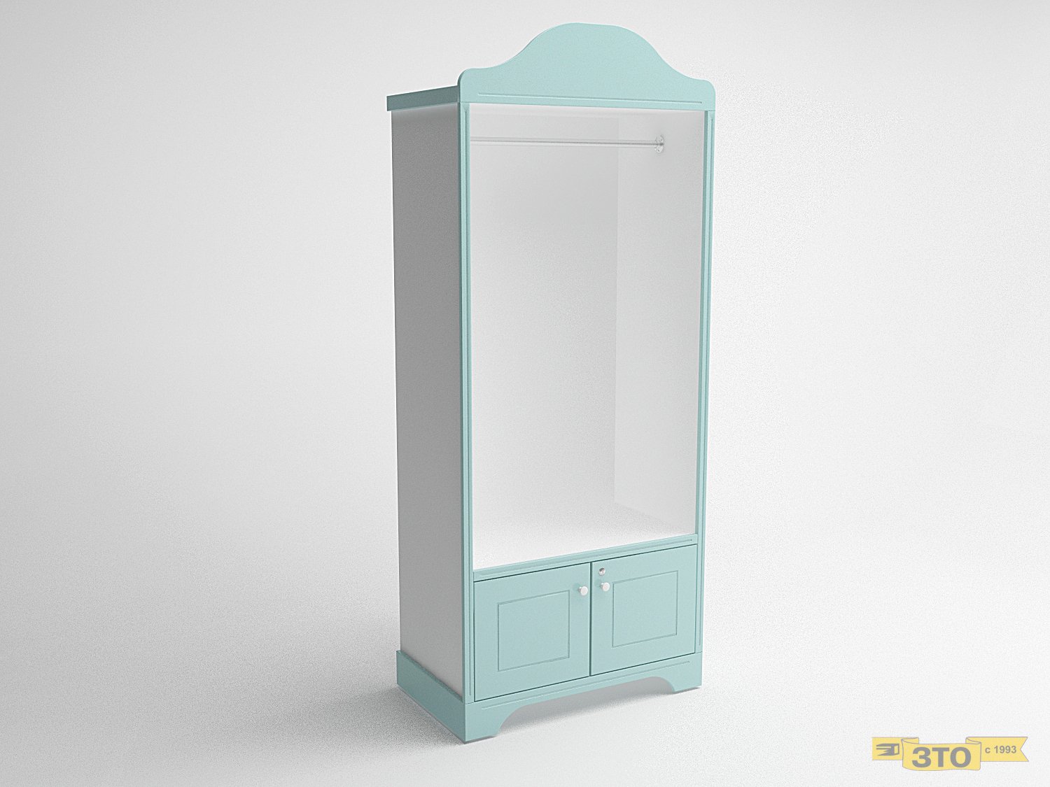 Стеллаж вешало с накопителем 014 В-2150 - Торговая мебель