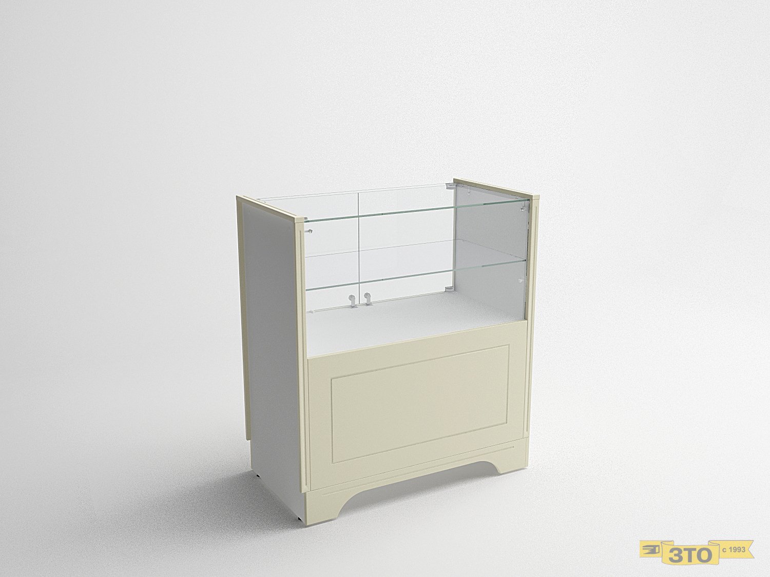 Витрина низкая с накопителем и дверками 017 В-1040 - цена 11900 руб