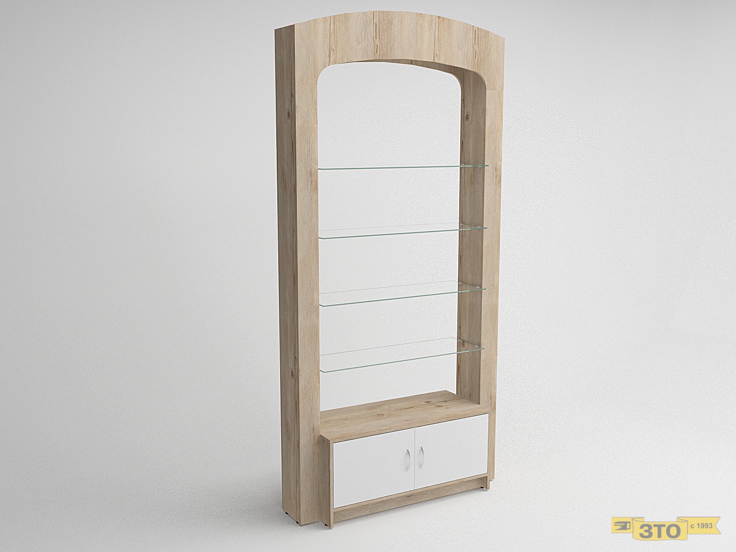 Стеллаж островной 002 В-2500 - Торговая мебель