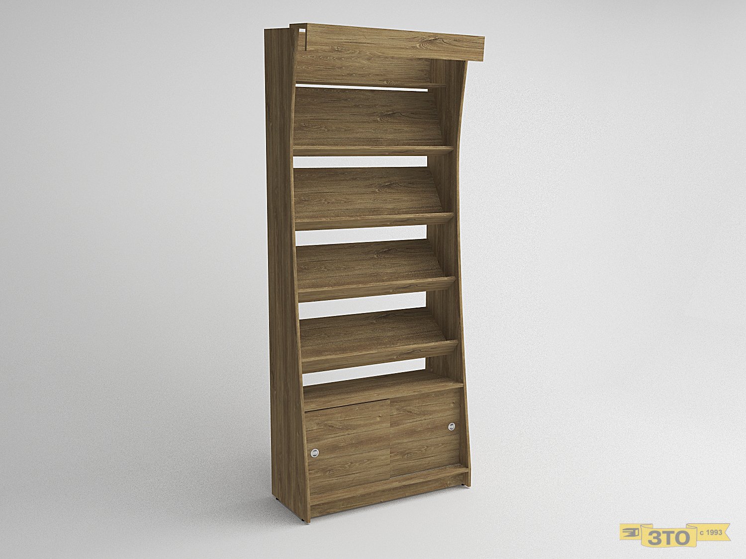 Стеллаж для книг и печатных изданий 04 В-2200 - Торговая мебель