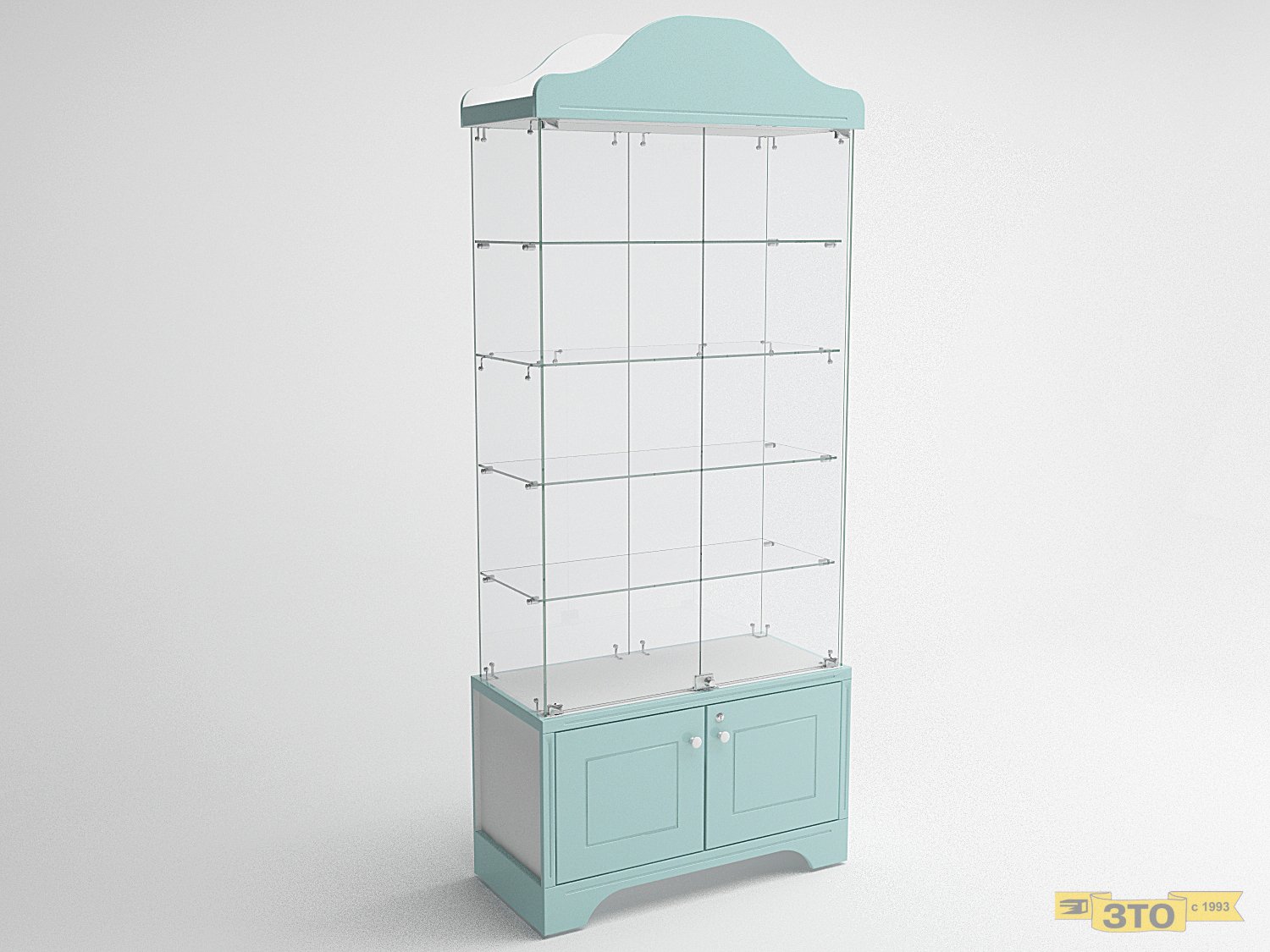 Витрина островная с накопителем 08 В-2150 - Торговая мебель