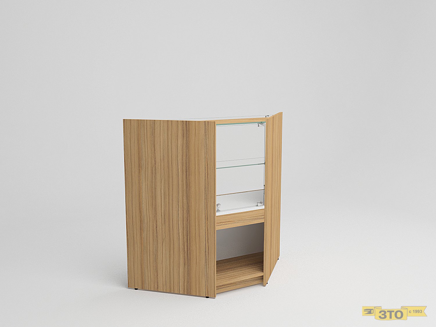 Витрина угловая 003 В-1020 - цена 4665 руб