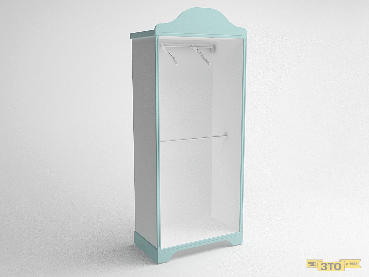 Стеллаж вешало с экспозитором 011 В-2150 - Торговая мебель