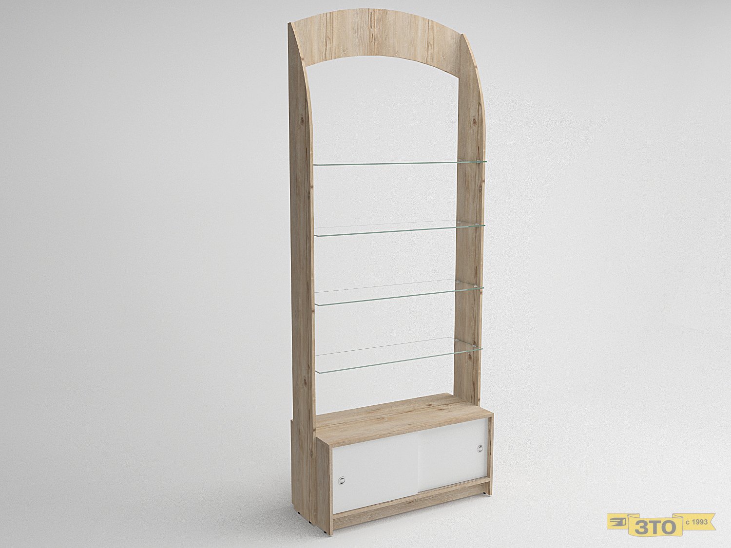 Стеллаж пристенный  01 В-2500 - Торговая мебель