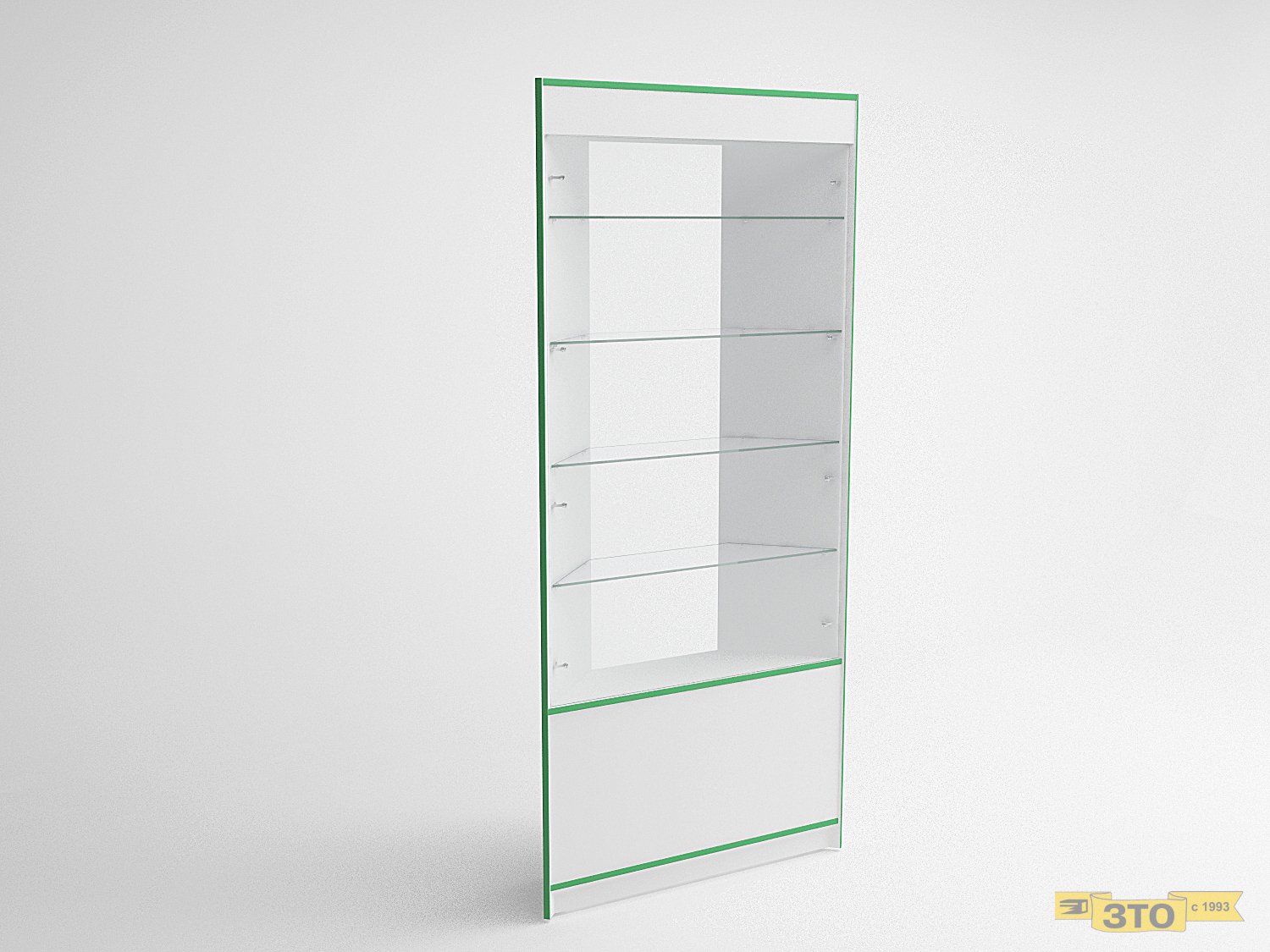 Витрина угловая внешняя 002 В-2000 - Торговая мебель